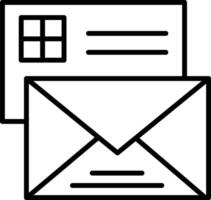 Email icon with envelope and envelope vector