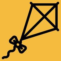 A kite with a bow on it vector