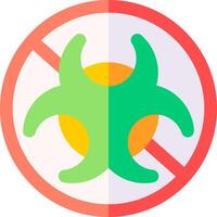 A green and yellow sign with a sign that says no vector