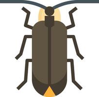 A bug with a long tail and yellow legs vector