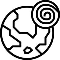 A black and white drawing of a spiral vector