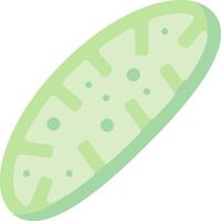 A green cucumber with dots on it vector