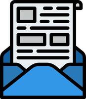 Email newsletter icon vector