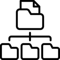 File folder icon vector
