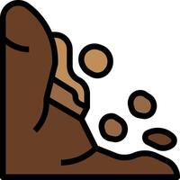 A cartoon boot with dirt on it vector