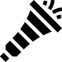 A black and white icon of a microphone vector
