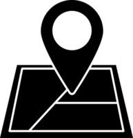 A map pin on a map location icon vector