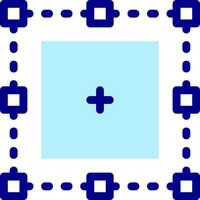 A square with a cross in the middle vector