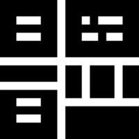 A square with four squares in it vector