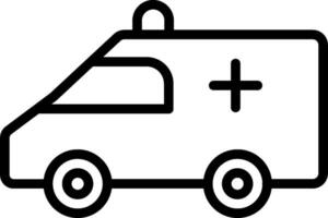 An ambulance icon on a white background vector