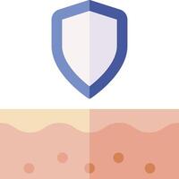 A shield with a shield on it and a shield on top of it vector
