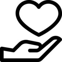 A black and white heart icon on a white background vector
