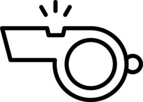 A whistle icon on a white background vector