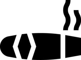 A black and white image of a cigarette with a smoke coming out of it vector