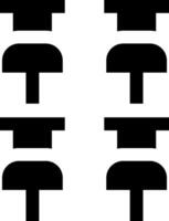 Four black and white images of four different types of chairs vector