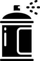 A black and white icon of a pot with a lid vector