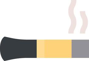 A cigarette with a yellow and black tip vector