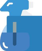 A blue container with a sprayer on top vector