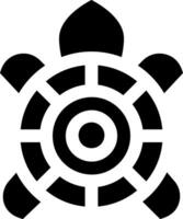 A turtle symbol with a circular pattern vector