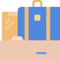 A suitcase with a suitcase and a suitcase vector