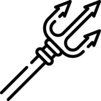 A black and white image of a spear with arrows vector
