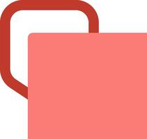A red folder with a handle on it vector