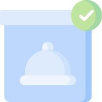 A box with a lid and a green tick vector