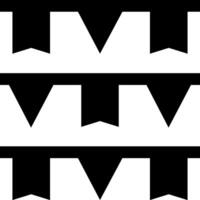 A black and white pattern with three different shapes vector
