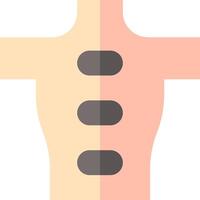 A person with a large chest and a small one vector