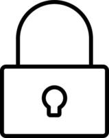 An icon of a padlock on a white background vector