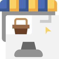 Shopify store icon vector