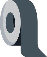 A roll of toilet paper on a white background vector