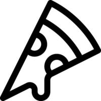 A slice of pizza icon on a white background vector