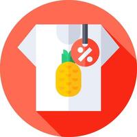 A t - shirt with a pineapple on it vector