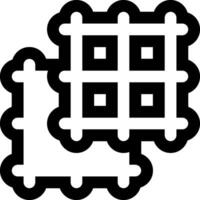 A black and white square with squares on it vector
