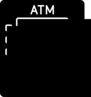 An atm card icon on a white background vector