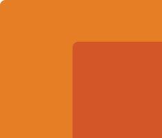 A square orange and white square vector