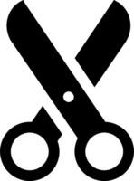 A pair of scissors is shown on a white background vector