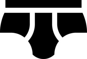 A black underwear with a white background vector