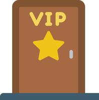 A door with a star on it and the word vip vector