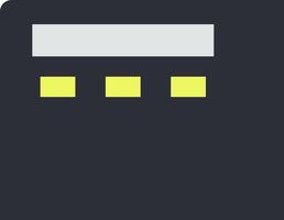 A black and yellow square icon vector