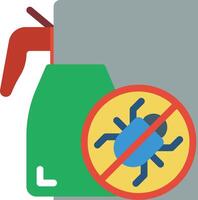 A sprayer with a bug on it and a sign that says no bug vector