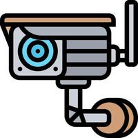 A security camera icon on a white background vector