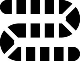A black and white image of a snake vector