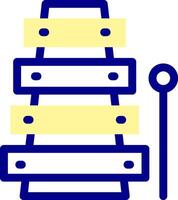 A stack of books with a pencil and ruler vector