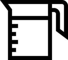 A jug with a handle on it vector