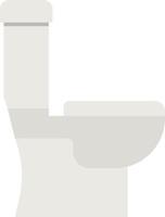 A toilet with a seat and lid on a white background vector