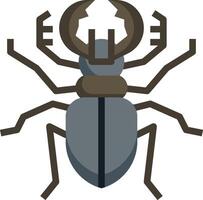 A bug with large legs and a large head vector
