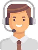 Call center agent avatar, call center agent, call center agent avatar, call center agent avatar, vector