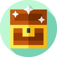 A chest icon with a star on it vector
